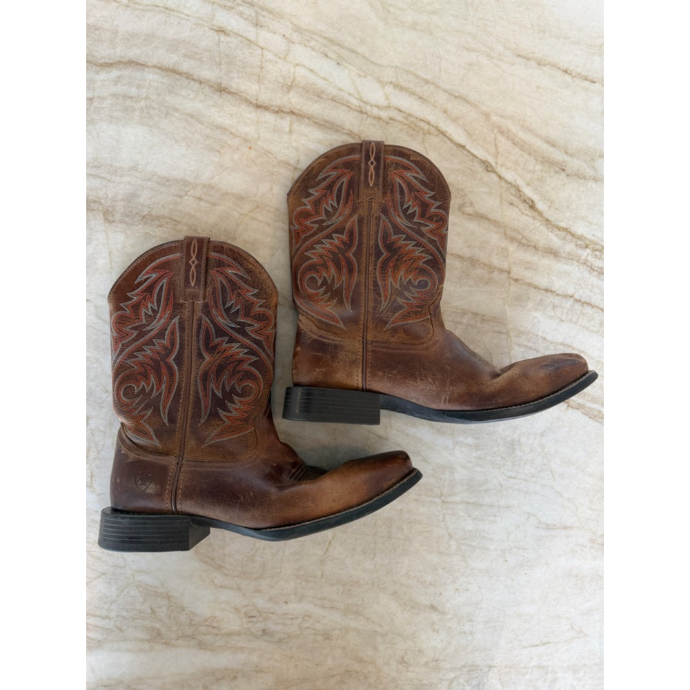 Men's Ariat sport herdsman square toe Brown Cowboy & Western BootsSize 11